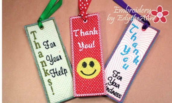 bookmarks for saying thank you instant download