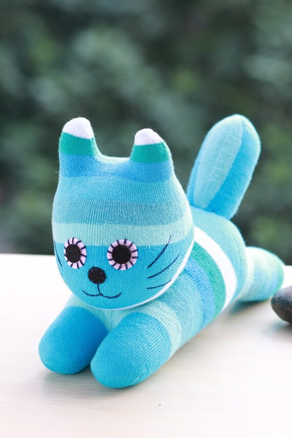 Handmade Sock Cat Toy Cat sock doll by ToysApartment
