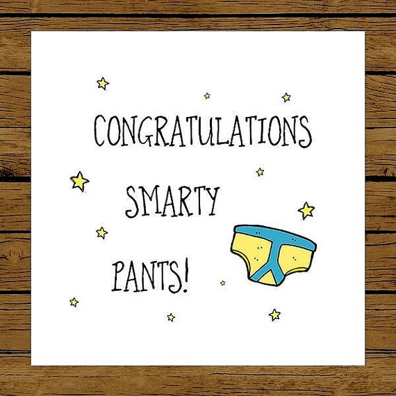 Congratulations Smarty Pants Card Stars by LittleMushroomCards