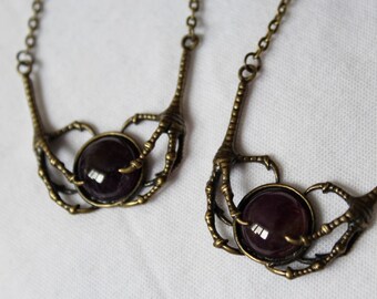 The Keeper - bronze - Amethyst - Raven claws