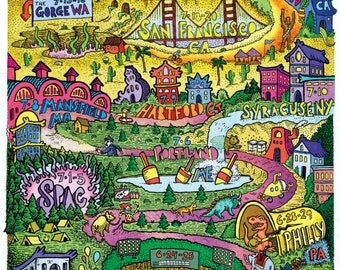 PHISH Summer Tour 2016 PRINT