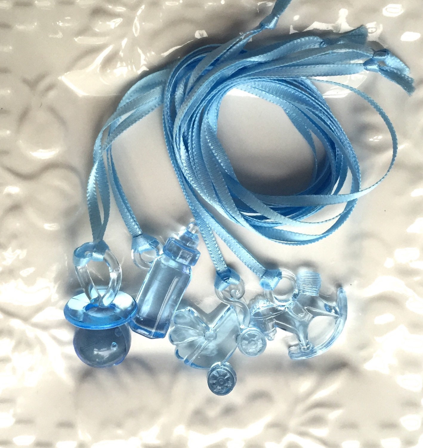 24 Blue Baby Shower Game Pack with Pacifiers