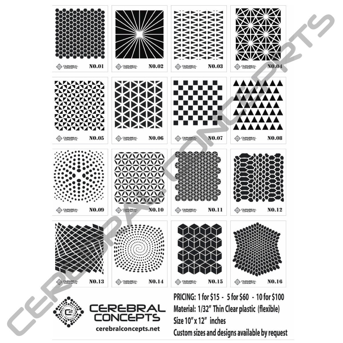 sacred geometry designs and patterns stencils thin plastic