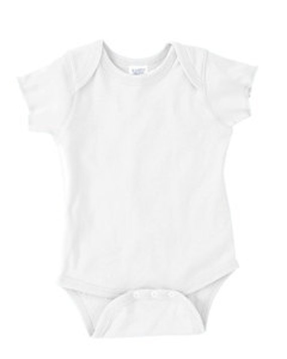 White Blank Baby Infant Onesie Rib Lap Shoulder by SewMeBeautiful2