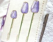 Lilac Tulips original drawing and design for this Sketch Book, Journal or Notebook with blank pages Lilac Tulips original drawing and design for this Sketch Book, Journal or Notebook with blank pages