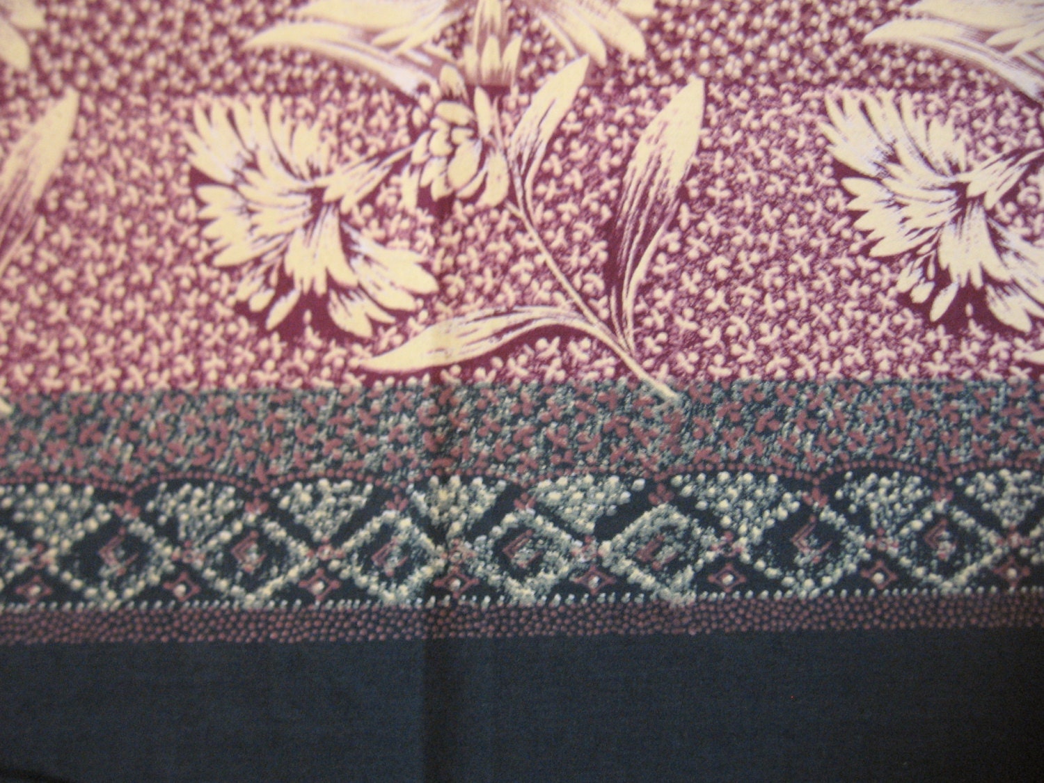 1-1/3 Yards Border Print Fabric by Hale Fabrics Inc