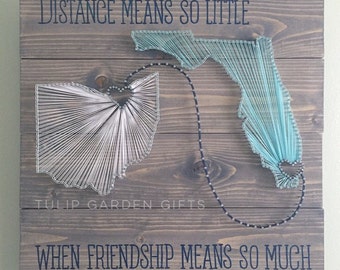 Two State String Art, Adjoining State String Art, State String Art, 2 State String Art, Double State String Art, Connecting State String Art