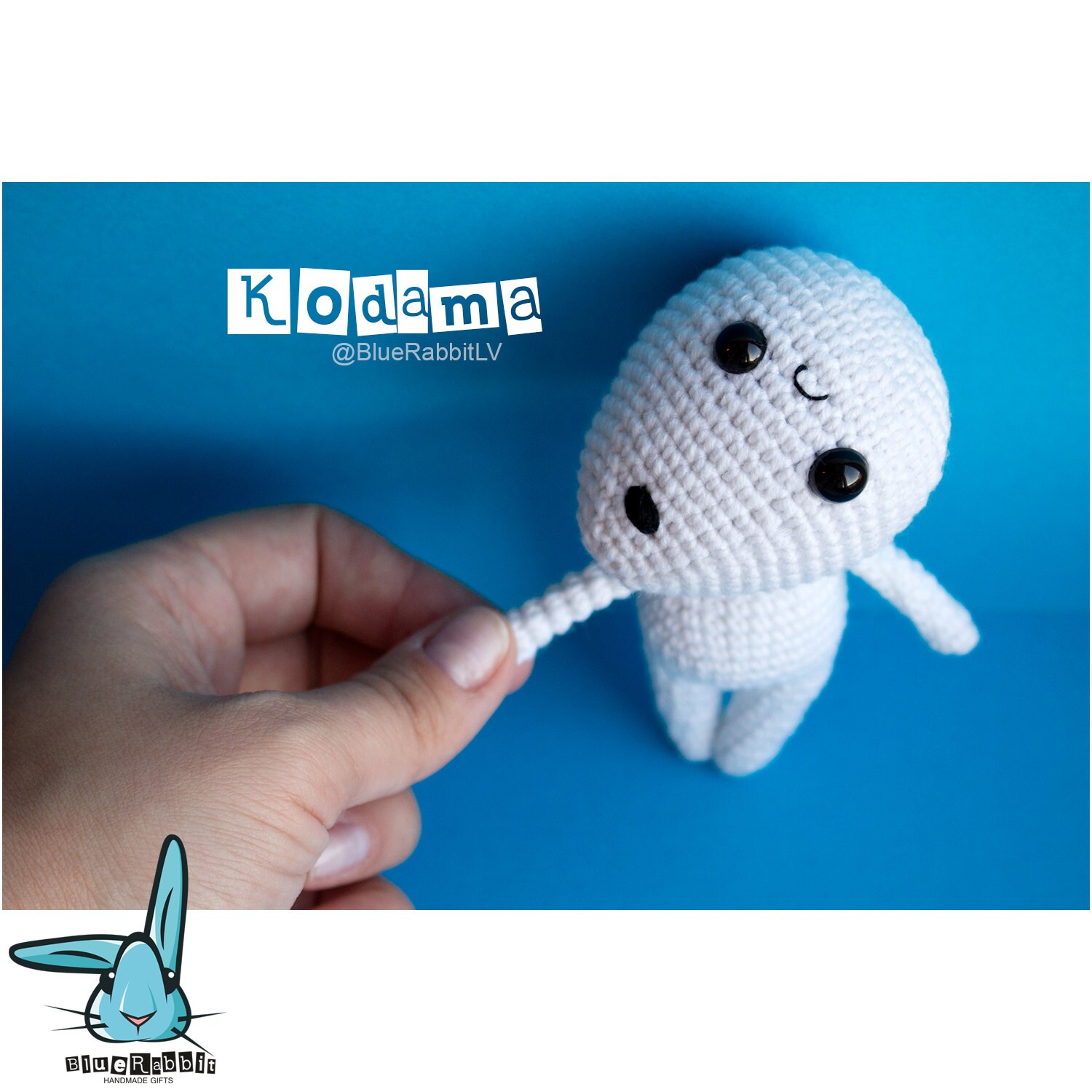 Kodama amigurumi crochet pattern. Princess Mononoke anime