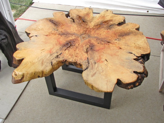 Burled Box Elder Coffee Table Live Edge by MissouriNatureArt