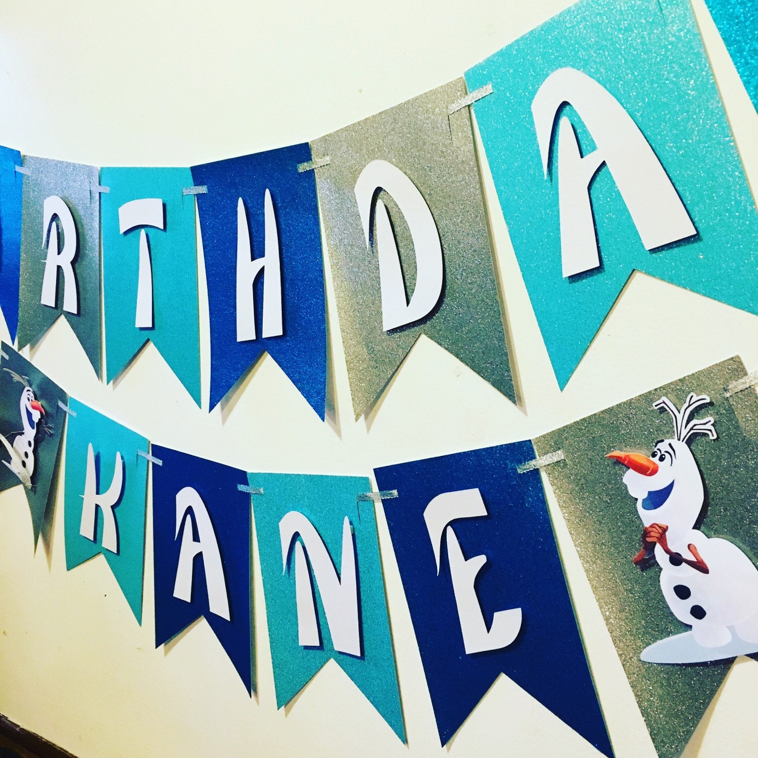 Happy Birthday Olaf banner