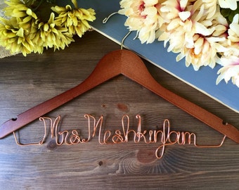 SALE Bridal Hanger / Bride Hanger FAST SHIPPING / Name Hanger / Wedding Hanger / Personalized Bridal hanger / Bridal Gift