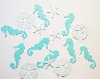 Nautical Party Decoration, Sand Dollar & Starfish Confetti, Nautical Party Decoration, 100 CT.