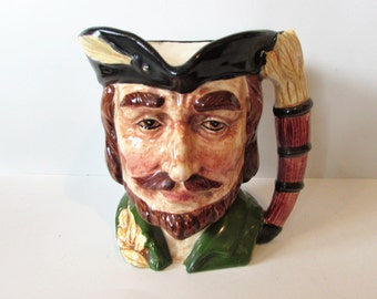 Vintage Ceramic Character Toby Jug /MEMsArtShop.