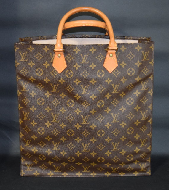 Authentic Louis Vuitton vintage Monogram Sac Plat Tote bag