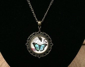 Steampunk flowers & Butterflies necklaces