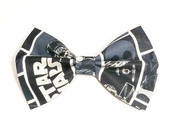 Star Wars Hair Bow • Star Wars Fabric Bow • Sci-Fi Hair Bow • Geekery Hair Bow • Women's Fashion • Gifts For Women • Christmas Gifts