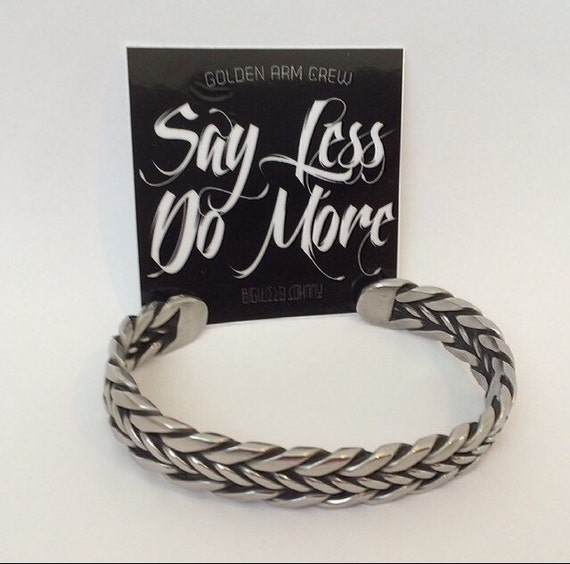 Stainless Twist Welder Bracelet by BigWeldJohnnyRay on Etsy