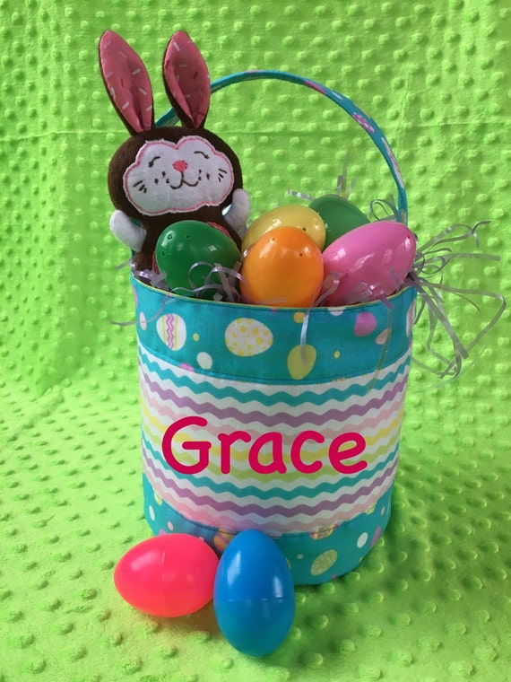 Fabric Easter Basket Personalized Easter Basket Fabric