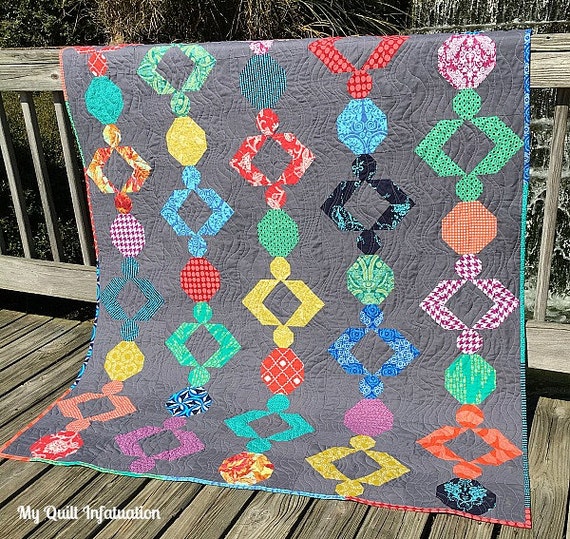 Boho Beads Quilt Pattern by MyQuiltInfatuation on Etsy