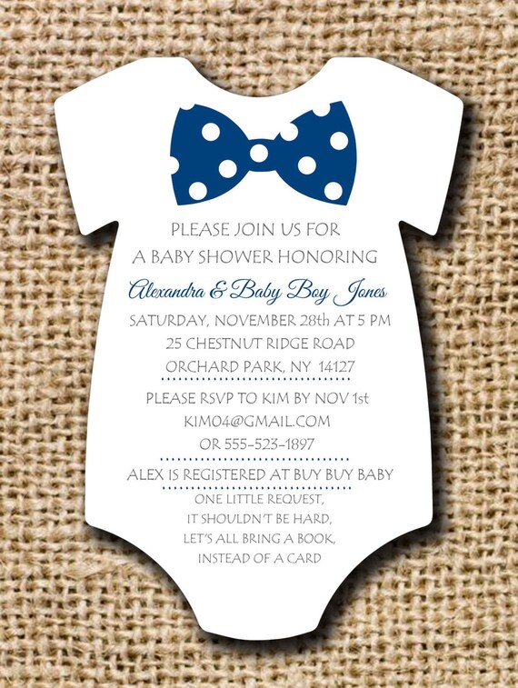 Onesie Baby Shower Invitation