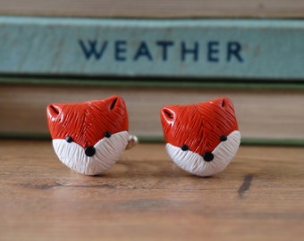 By the Shed Fox Cufflinks - Wildlife - Red Fox, Animal, Garden, Countryside, Hunting Ban, Unique Present - Rhodium Plated, Shirt