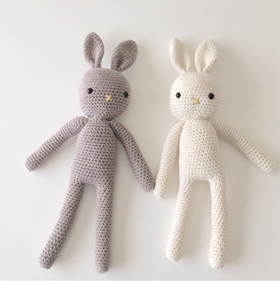 Made to Order Crochet Bunny Plush Toy Amigurumi Bunny Handmade Rabbit, Newborn Prop, Easter Bunny Newborn and Toddler Soft Toy Bunny Rabbit