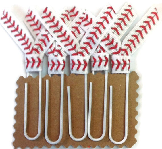 Baseball Bookmark Ribbon Bookmarks jumbo by on Etsy