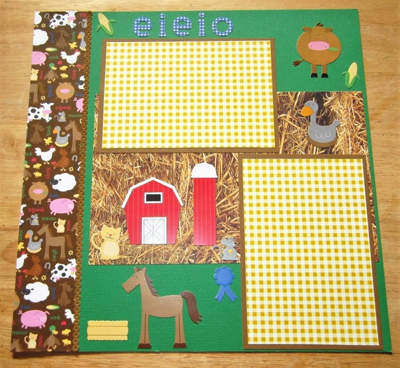 Farm Scrapbook Page Farm Scrapbook Layout 12 x 12