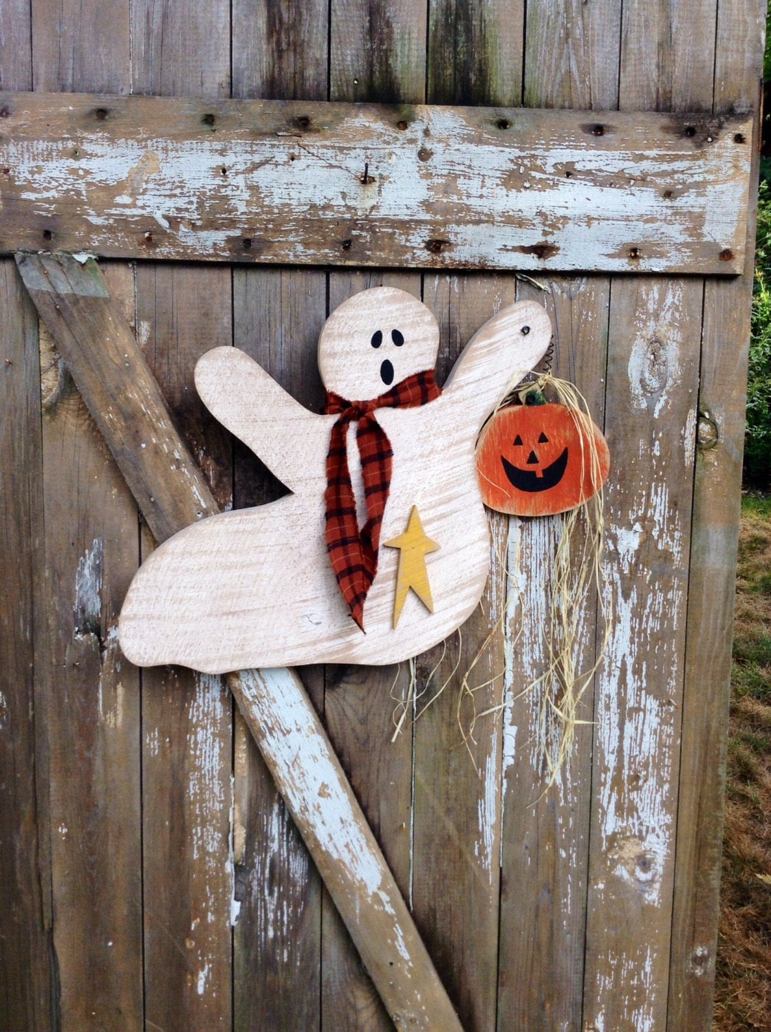 Primitive Primitive halloween decor Primitive Ghost Door