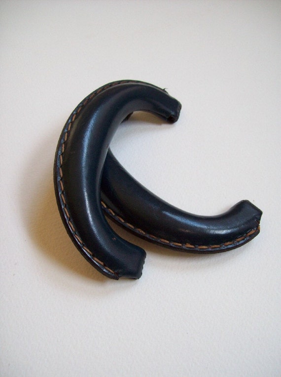 Get a Grip Navy Blue / Vintage Luggage Handles / Set of 2