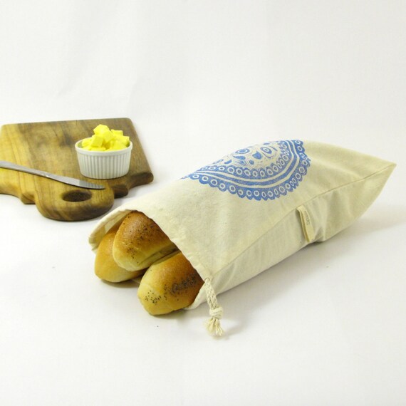 Bread Bag made from 100 cotton hand printed ideal for