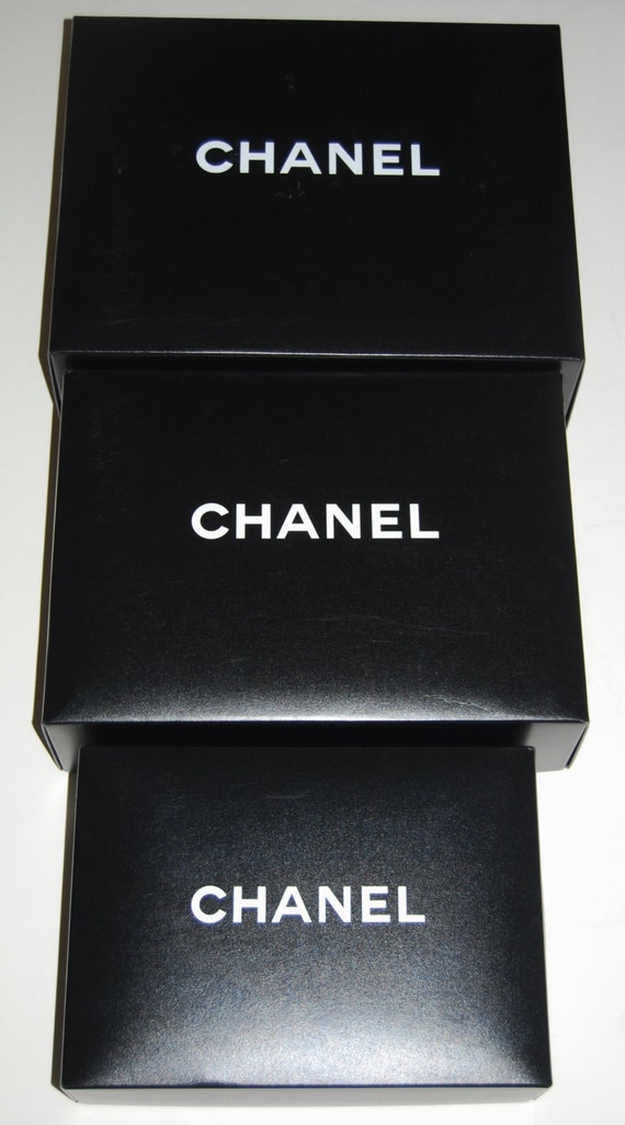 Lot of 3 Authentic CHANEL Gift Boxes / Trinket Boxes Perfect