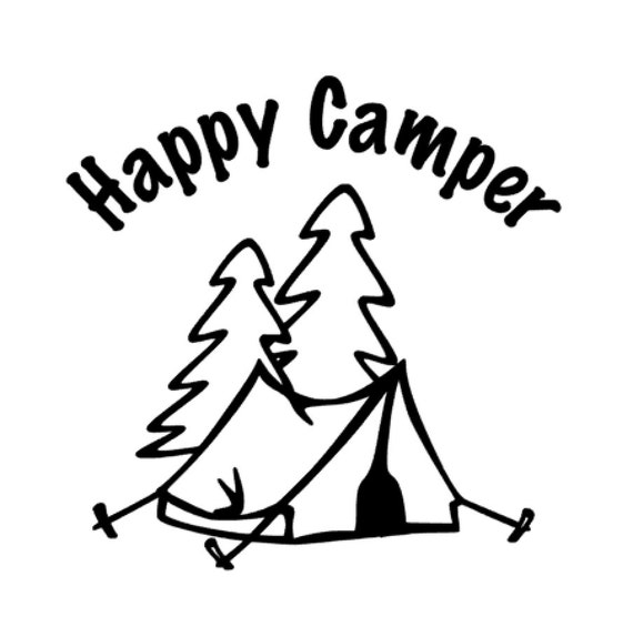 Happy Camper Decal Car Decal Decals Camping