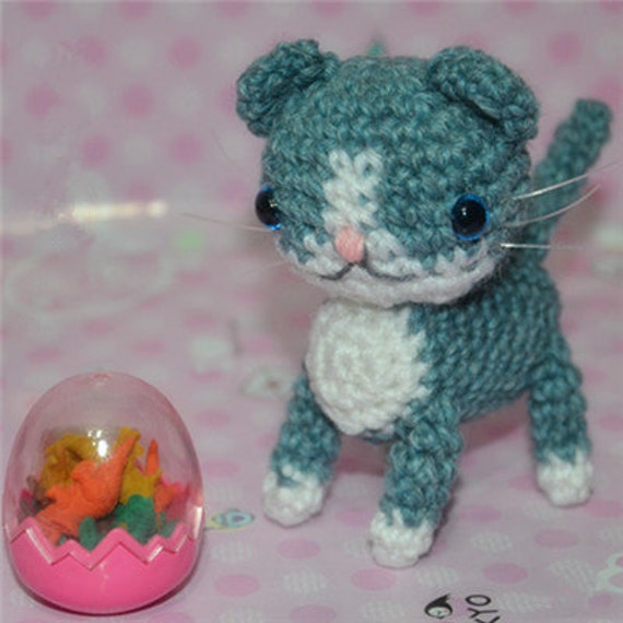 Scottish Fold Cat Knitted Toy Hand Knitted Animal Plush