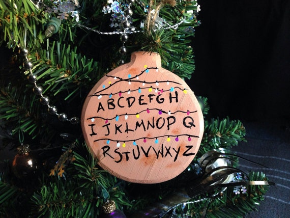 Stranger Things Christmas Ornament Alphabet lights Christmas