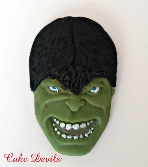 Incredible Hulk Cake Topper Hulk Birthday Cake by CakeDevils