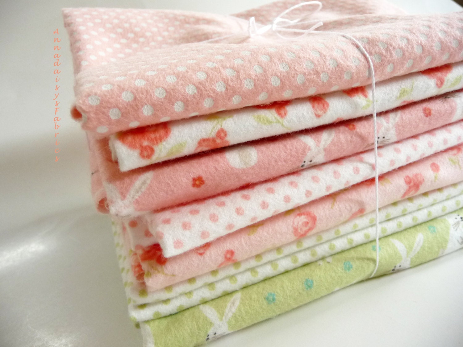 Flannel Fabric Bundle for Baby Girl Moda Sweet Baby Abi