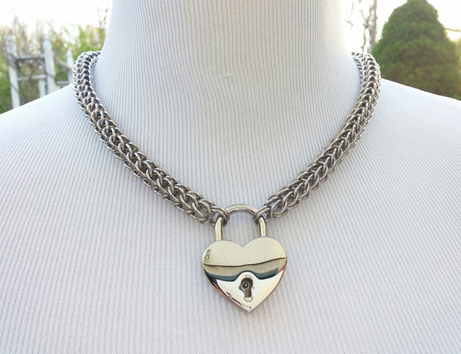 BDSM Discreet Day Collar Submissive Locking Slave Collar