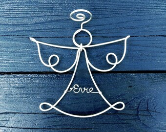 Personalized Angel Ornament | Guardian Angel Rear-View Mirror Ornament | Memorial Ornament | Infant Loss Rear-View Mirror Charm