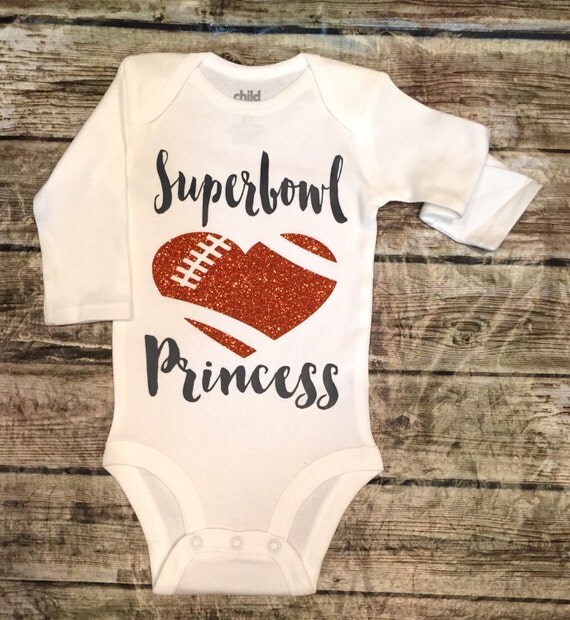 Items similar to Superbowl Onesie, Denver Broncos Football Baby Girl