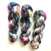 New edition Orion Nebula Hand dyed sock yarn 4ply finger weight superwash BFL and bamboo 100g. BFL is a British breed.