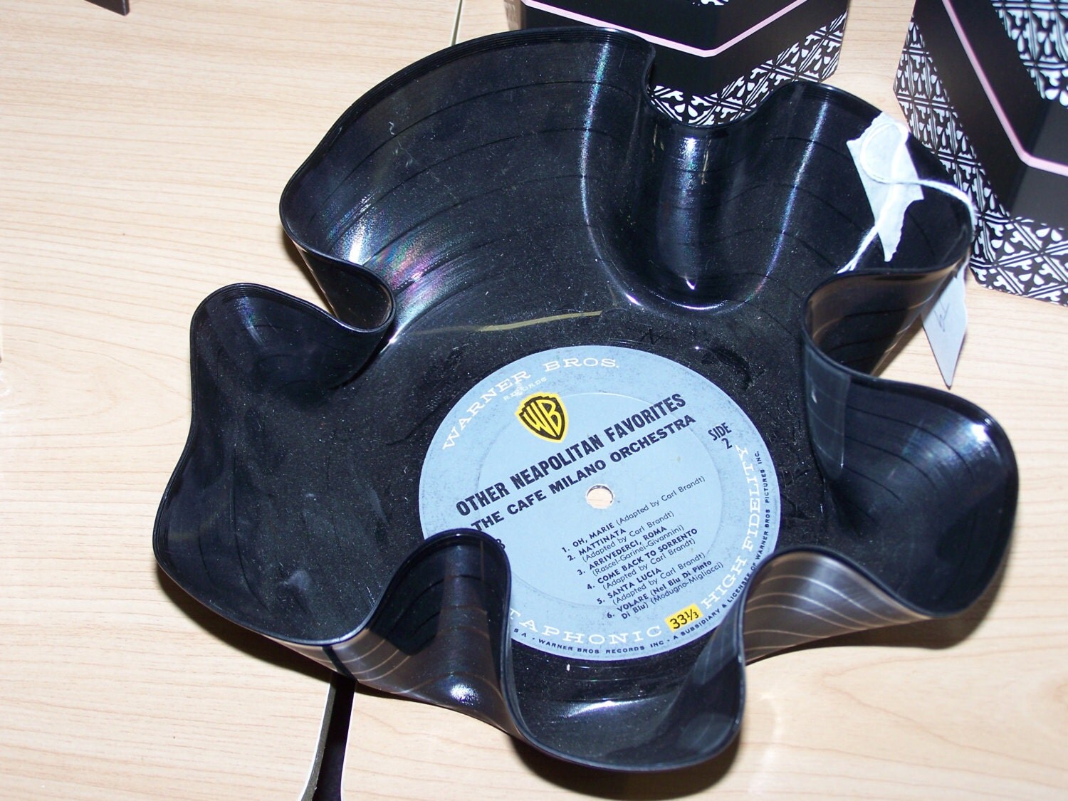 Melted Record Bowl