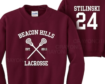 Teen Wolf Beacon Hills Lacrosse Sweatshirt Stilinski 24 Sweatshirt