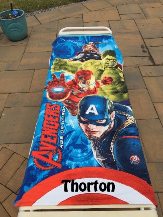 Marvel Avengers Age of Ultron Beach Towel Personalized Beach