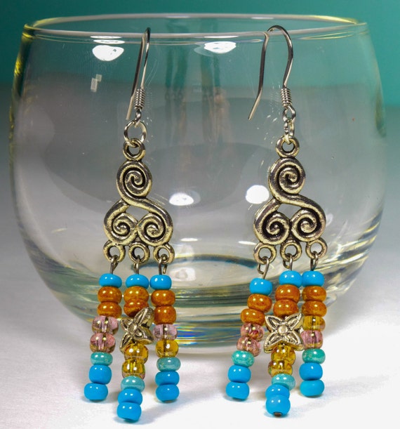 Items similar to Earrings, Hypoallergenic Ear Wires, Sensitive Skin