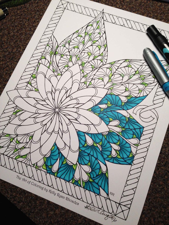 coloring page from an Original hand made drawing