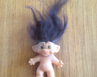 Vintage Naked Baby Troll Doll by Uneeda Known as Wishnik ,From the 1960's