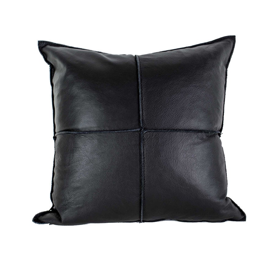 Black Leather Cushion