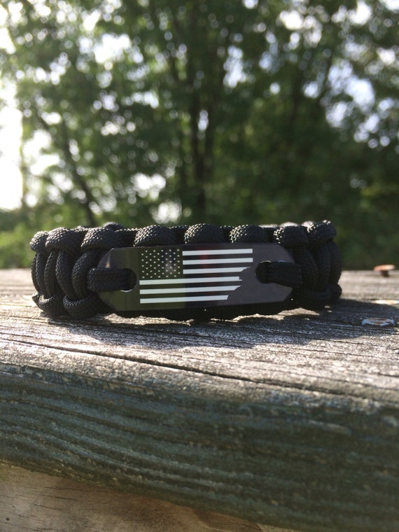 American Flag Bracelet America First Paracord by EMSALERTS