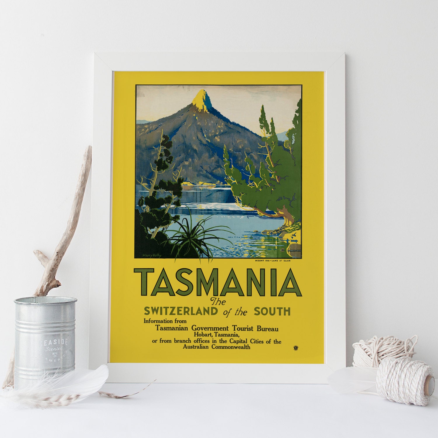 tasmania travel poster